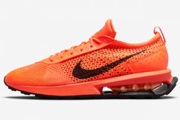 Running Shoes 2022 Nike Air Max Flyknit Racer Bright Orange/Black FD0762-800