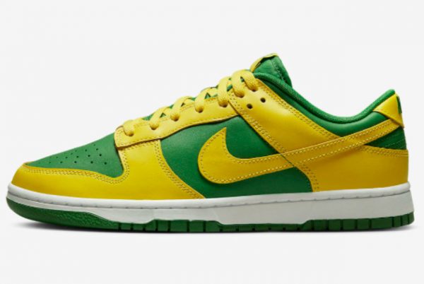 2023 Nike Dunk Low “Reverse Brazil” Skateboard Shoes DV0833-300