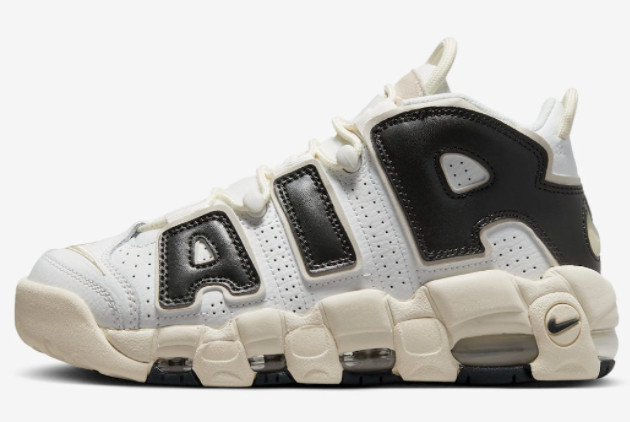 New 2023 Nike Air More Uptempo White/Black-Sail FB8480-100