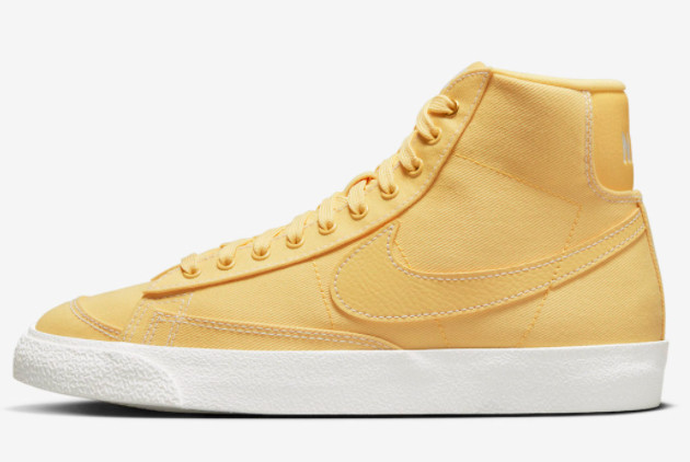 2023 Nike Blazer Mid “Yellow Canvas” Unisex Shoes DX5550-700