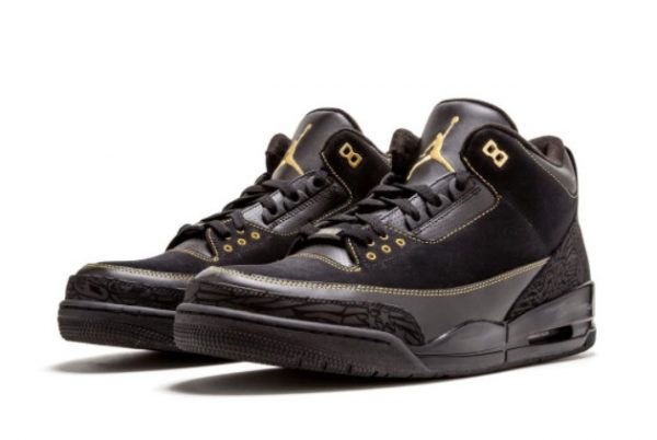 Latest 2023 Air Jordan 3 “BHM” Black/Metallic Gold 455657-001-1