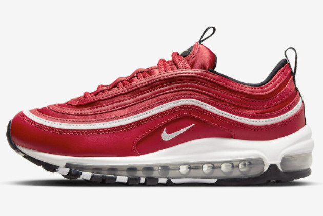 2023 Nike Air Max 97 “Red Satin” FJ1883-600 Gym Red/Neutral Grey-Black-White