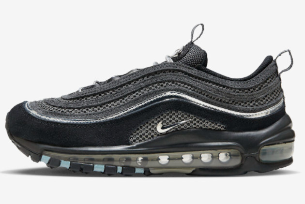 2023 Release Nike Air Max 97 “Black Chrome” Lifestyle Shoes FD4613-001