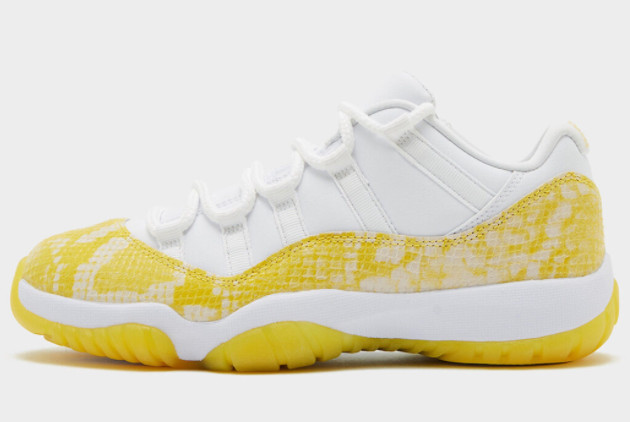 Best Selling 2023 Air Jordan 11 Low WMNS “Yellow Snakeskin” AH7860-107