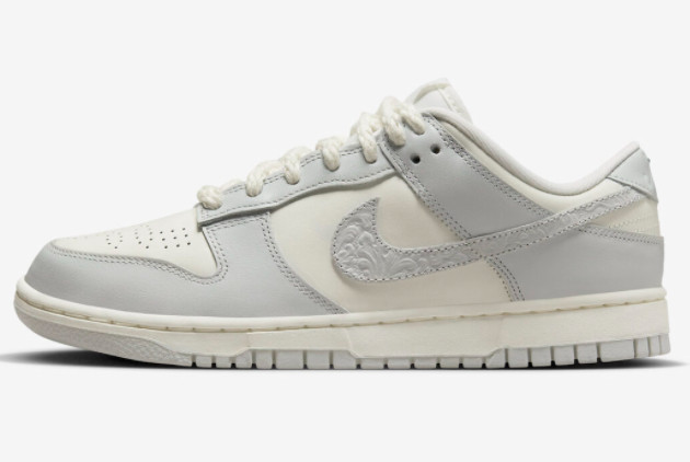 Buy 2023 Nike Dunk Low Sail/Aura-Tawny-Metallic Silver FJ4553-133