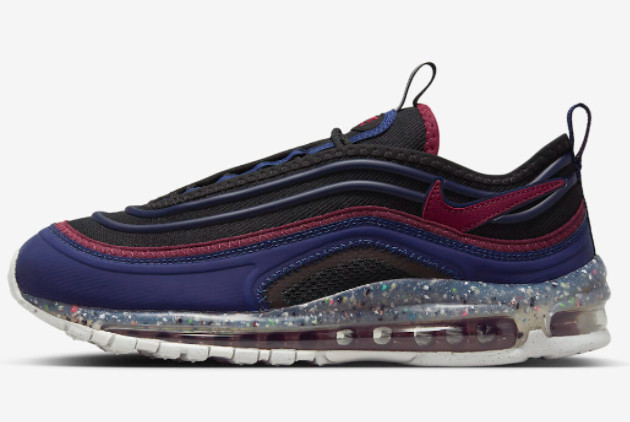 Cheap 2023 Nike Air Max Terrascape 97 Black Burgundy Blue DV7418-400