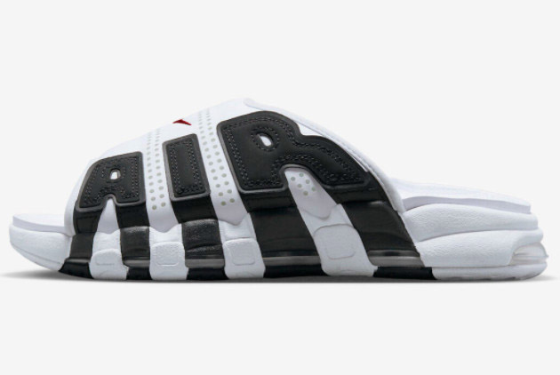 Cheap Sale 2023 Nike Air More Uptempo Slide White/Black FB7815-100