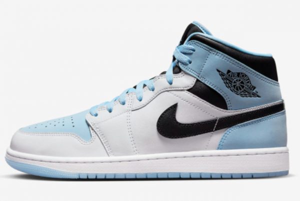 Latest 2023 Air Jordan 1 Mid White Black Blue For Sale DV1308-104