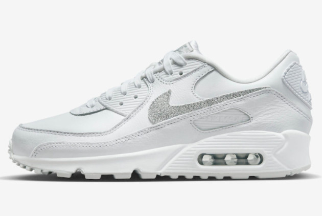 New Release 2023 Nike Air Max 90 White Silver FJ4579-100