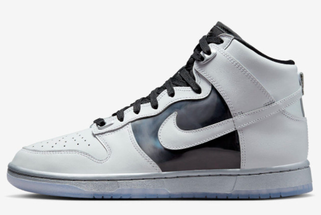 Shop 2023 Nike Dunk High “Chrome” Skateboard Shoes DX5928-100