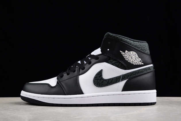 2023 Discount Air Jordan 1 Mid SE Panda Elephant FB9911-001 Basketball Shoes