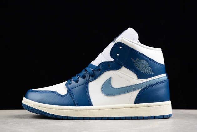 2023 Discount Air Jordan 1 Mid Sky J French Blue BQ6472-414 Basketball Shoes