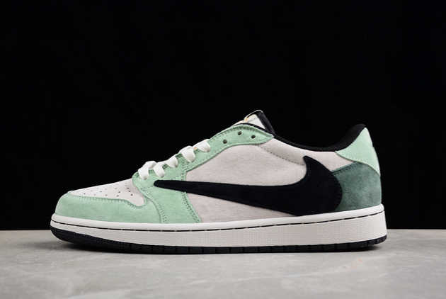 2023 Discount Travis Scott x Air Jordan 1 Low OG SP Grayish Green DM7866-813 Basketball Shoes