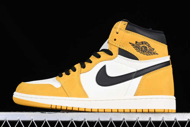 Buy 2023 Air Jordan 1 High OG AJ1 Yellow Ochre DZ5485-701 Basketball Shoes