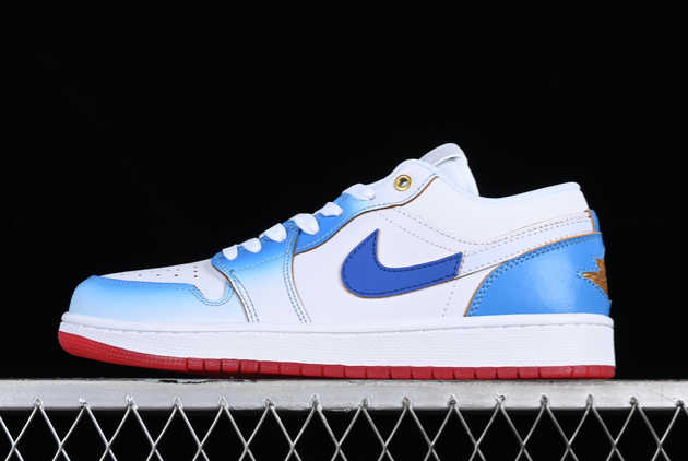 Buy 2023 Air Jordan 1 Low SE White Blue Red Metallic Gold FN8899-141 Basketball Shoes