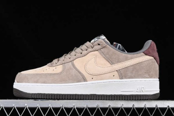 Buy 2023 Nike Air Force 1 07 Low Brown Dark Red Grey LF8989-222 Shoes