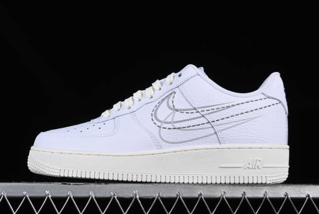 Buy New 2023 Nike Air Force 1 Low Multi-Swoosh White Sail FV0951-100 Basketball Shoes