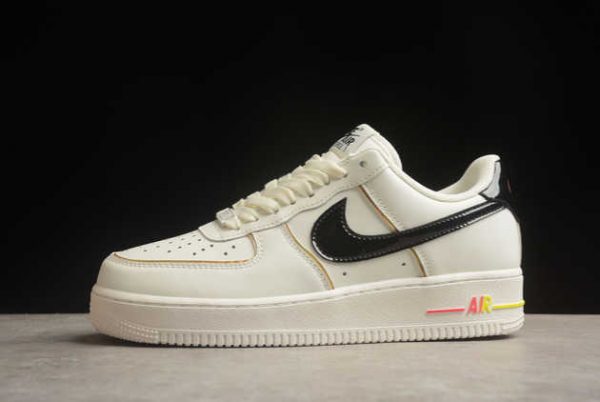 Hot New ZX9856-599 Nike Air Force 1 07 Low Beige Black Gold Gradient For Sale