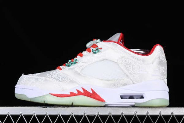 Latest 2023 Air Jordan 5 Retro Low White Red Green DM4640-666 For Sale