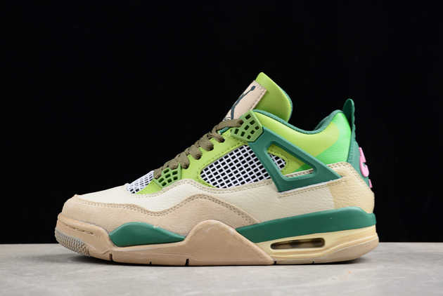 2024 New Air Jordan 4 Snorlax Green AJ4-KNCW 02 Basketball Shoes