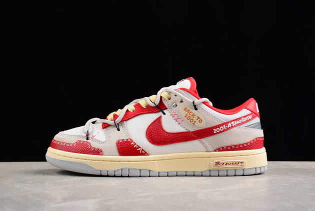 2024 New Nike Dunk Low SB Red Light Grey White FJ5429-133 Basketball Shoes