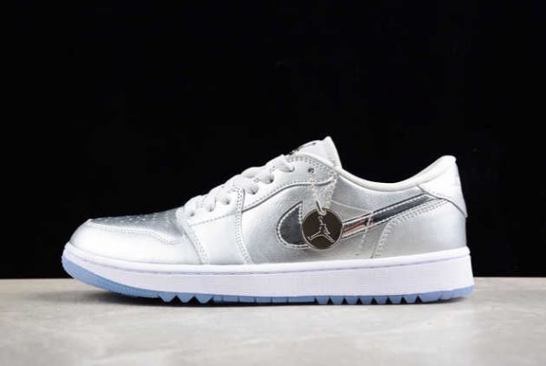 2024 Air Jordan 1 Low Golf AJ1 Metallic Silver FD6648-001 Basketball Shoes