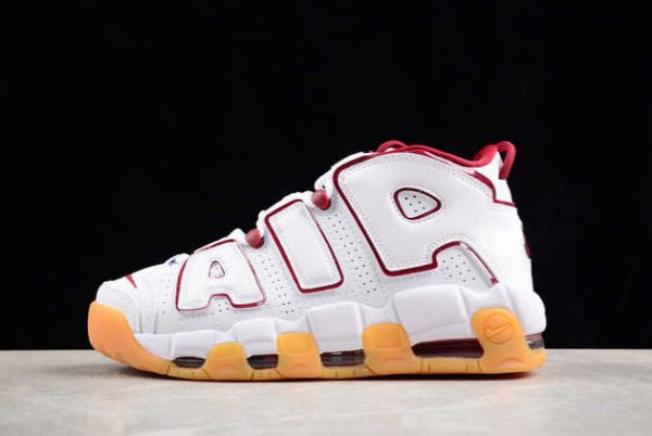 2024 Nike Air More Uptempo Team Red Gum FJ2846-100 Basketball Shoes