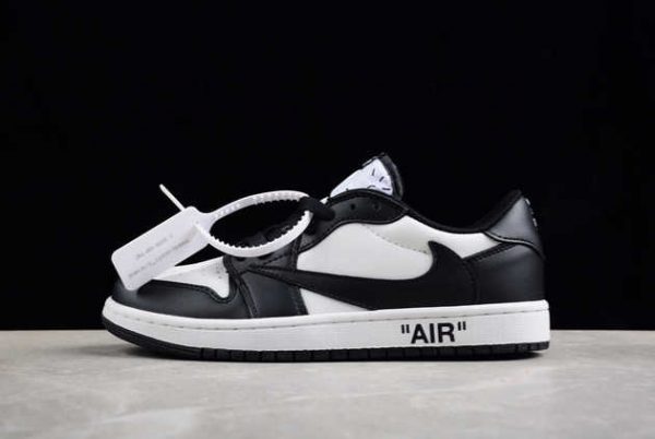 2024 Travis Scott x Air Jordan 1 Low OG AJ1 Black White DM7866-188 Basketball Shoes