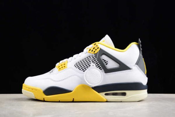 2024 Air Jordan 4 Retro Vivid Sulfur AJ4 AQ9129-101 Basketball Shoes