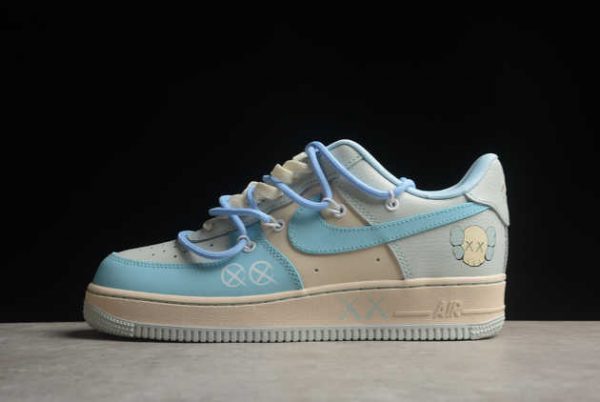 2024 Kaws x Nike Air Force 1 '07 Low Blue Grey KS6869-777 Basketball Shoes