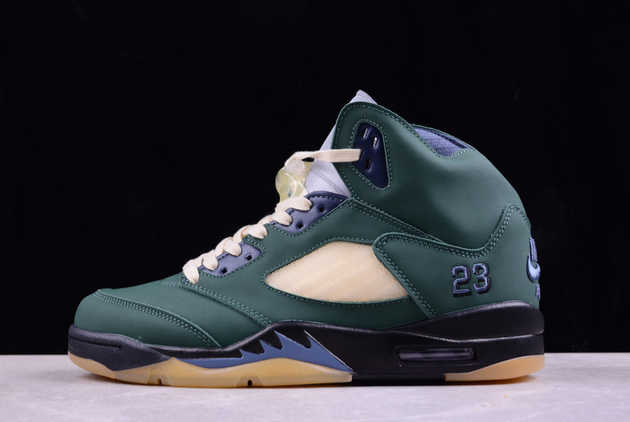 Where to Buy The 2024 A Ma Maniere x Air Jordan 5 Dark Green AJ5 FZ5758-003 Shoes