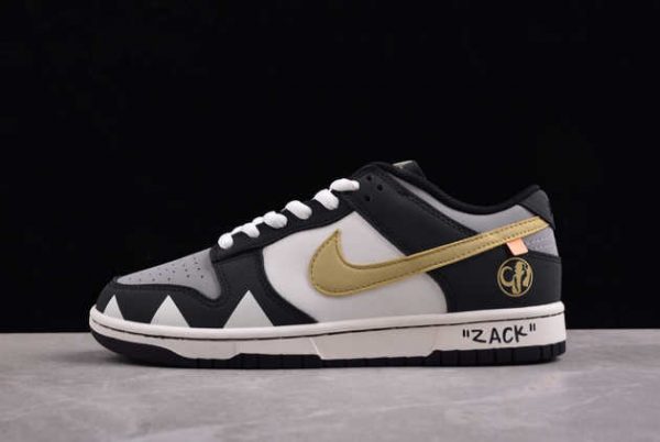 2024 Nike SB Dunk Low Cinza Preto Branco Amarelo ZZ1998-003 Shoes