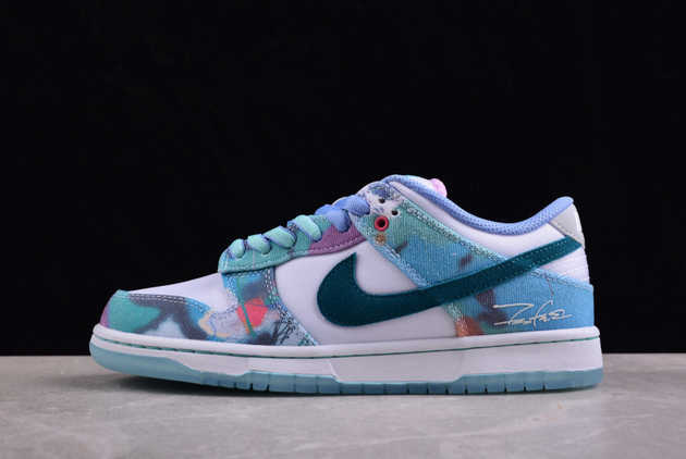 2024 Nike SB Dunk Low Futura Laboratories Bleached Aqua HF6061-400 Shoes