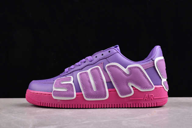 2024 Cactus Plant Flea Market x Nike Air Force 1 07 Low Purple Pink White DC4457-104 Shoes For Sale