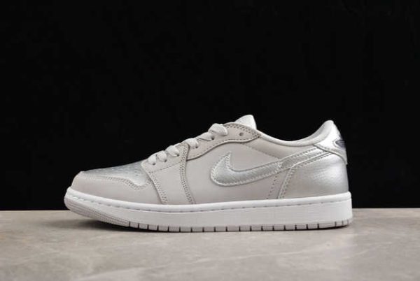 2024 Air Jordan 1 Low OG AJ1 Metallic Silver CZ0790-002 Shoes