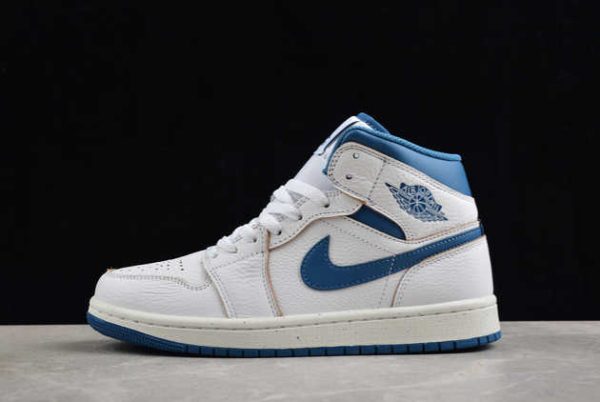 2024 Air Jordan 1 Mid AJ1 Industrial Blue FN5215-141 Shoes