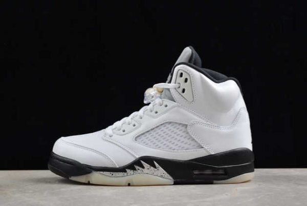 2024 Air Jordan 5 AJ5 Reverse Metallic White Black DD0587-110 Shoes