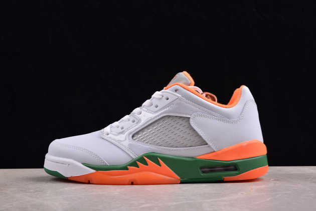 2024 Air Jordan 5 Retro Low AJ5 Miami Hurricanes FQ1293-018 Shoes