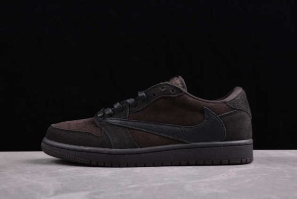 2024 Travis Scott x Air Jordan 1 Low OG AJ1 Velvet Brown DM7866-202 Shoes